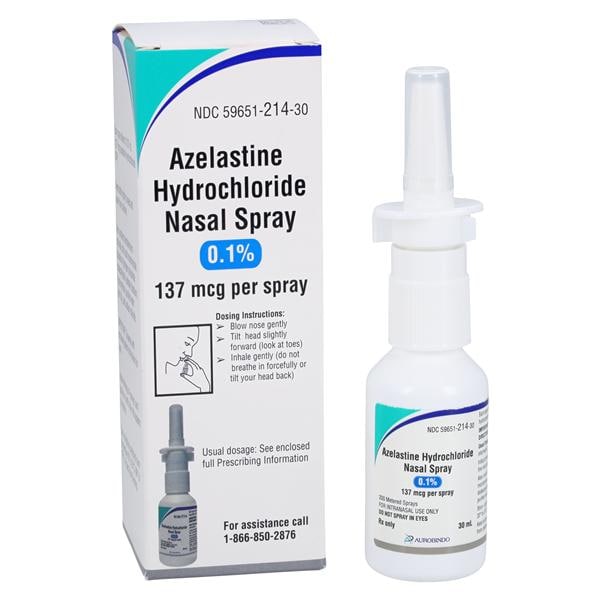 Azelastine HCl Nasal Spray 0.1% Bottle 30mL Each