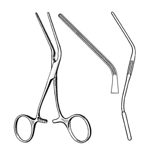 Debakey Bulldog Clamp Atraumatic Forcep 45 Degree 4-3/4" Non-Sterile Ea