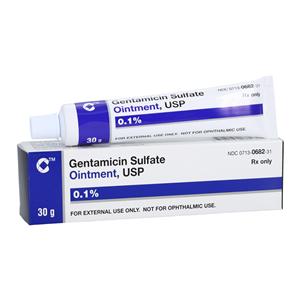 Gentamicin Sulfate Topical Ointment 0.1% Tube 30gm Each