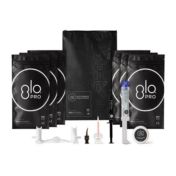 GLO Science Pro Power + Chairside Whitening System Cmplt Sys 30% Hyd Prx 6/Pk