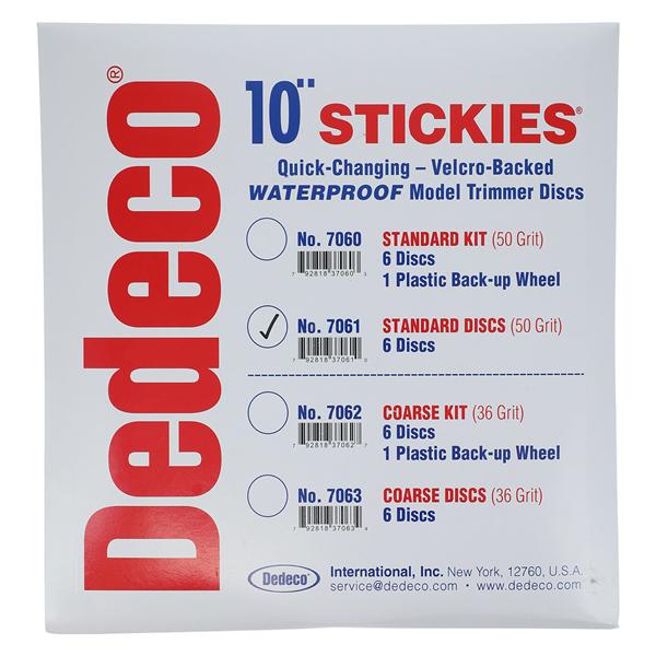 Stickies Model Trimmer Discs Velcro Backed Standard 50 6/Bx