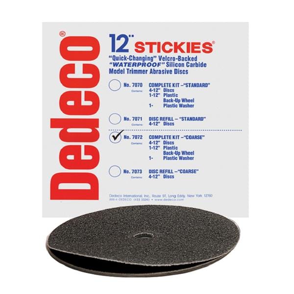 Stickies Model Trimmer Discs Velcro Backed Coarse 4/Bx