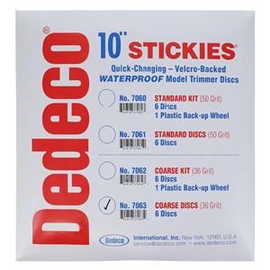 Stickies Model Trimmer Discs Velcro Backed Coarse 36 6/Bx