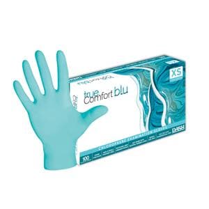 True Comfort Blu Chloroprene Exam Gloves X-Large Ocean Blue Non-Sterile