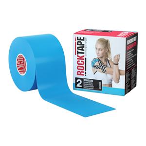 RockTape Kinesiology Tape 97% Cotton/3% Nylon 2"x16.4' Blue Ea