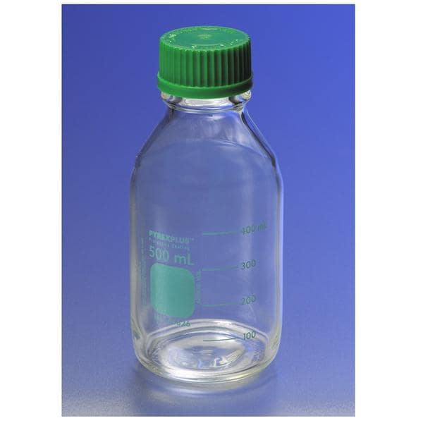 Pyrex Media Storage Bottle PVC Glass Clear 2000 mL 4/Ca