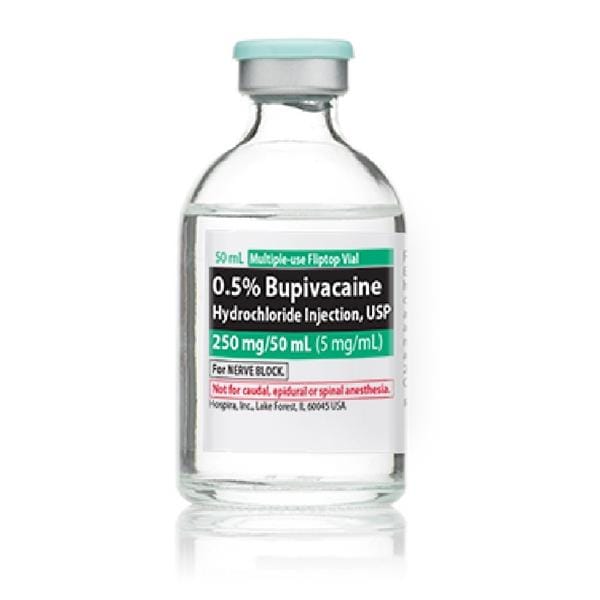 Bupivacaine HCl Injection 0.5% MDV 50mL 25/Package