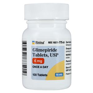 Glimepiride Tablets 4mg Bottle 100/Bottle 100/Bt