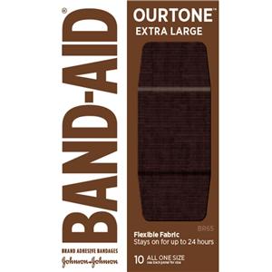 Band-Aid Ourtone Adhesive Bandage Fabric XL BR65 Sterile 10/Bx, 24 BX/CA