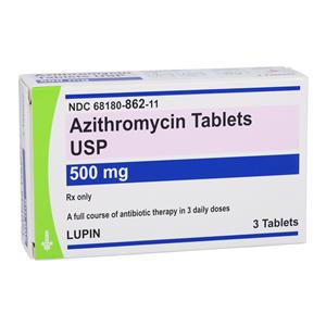 Azithromycin Tablets 500mg Unit Dose Box 3x1/Bx