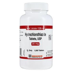 Hydrochlorothiazide 25mg Each