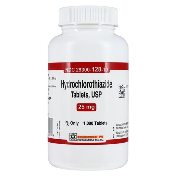 Hydrochlorothiazide 25mg 1000/Bt