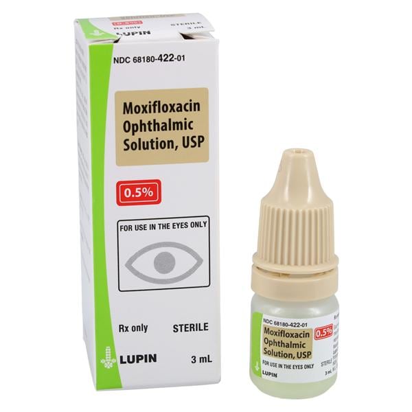 Moxifloxacin HCL Ophthalmic Solution 0.5% Bottle 3mL