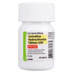 Sertraline HCl Tablets 100mg Bottle 30/Bt