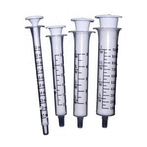 Dispenser Syringe Plastic Clear/Black