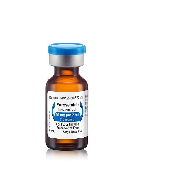 Furosemide Injection 10mg/mL SDV 2mL 25/Package