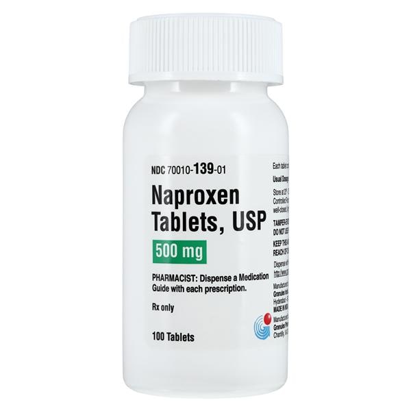 Naproxen Tablets 500mg Bottle 100/Bt