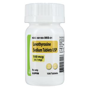 Levothyroxine Sodium Tablets 0.1mg Bottle 100/Bottle Each