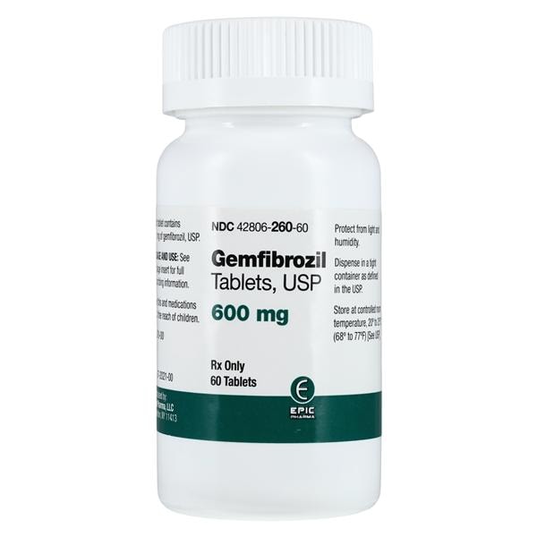 Gemfibrozil 600mg 60/Bt