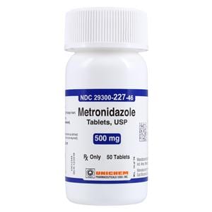 Metronidazole Tablets 500mg Bottle 50/Bottle Each