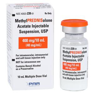 Methylprednisolone Acetate Injection 40mg/mL MDV 10mL/VL Each