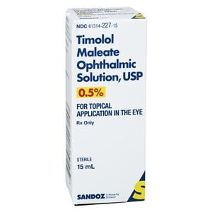 Timolol Maleate Ophthalmic Solution 0.5% Bottle 15mL Each