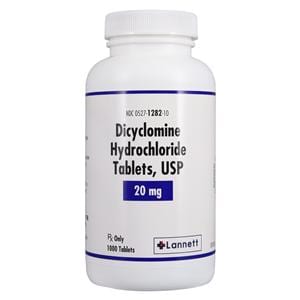 Dicyclomine HCl Tablets 20mg Bottle 1000/Bt