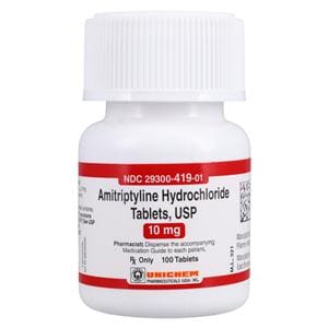 Amitriptyline HCl Tablets 10mg Bottle 100/Bottle Each