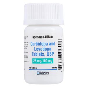 Carbidopa/Levodopa Tablets 25/100mg Bottle 100/Bt