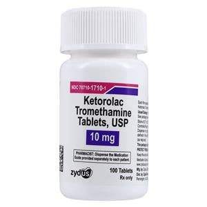 Ketorolac Tromethamine Tablets 10mg Bottle 100/Bottle Each