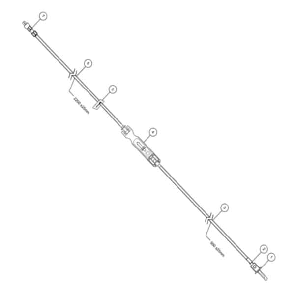 Macrobore Infusion Set Needleless Y-Site 30/Bx