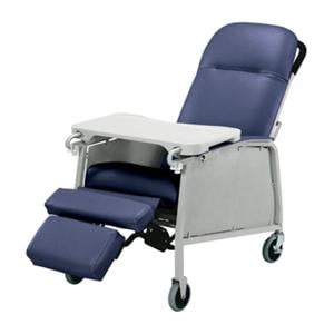 Lumex Three Position Recliner Steel Frame 250lb Capacity Royal Blue 1/EA