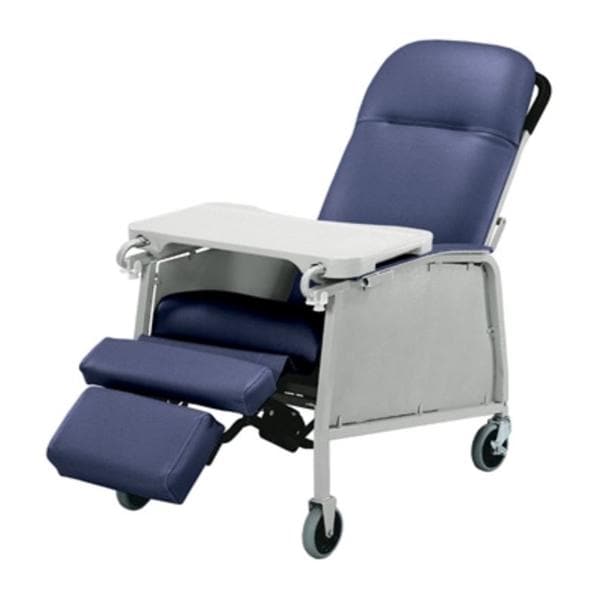 Lumex Three Position Recliner Steel Frame 250lb Capacity Royal Blue 1/EA