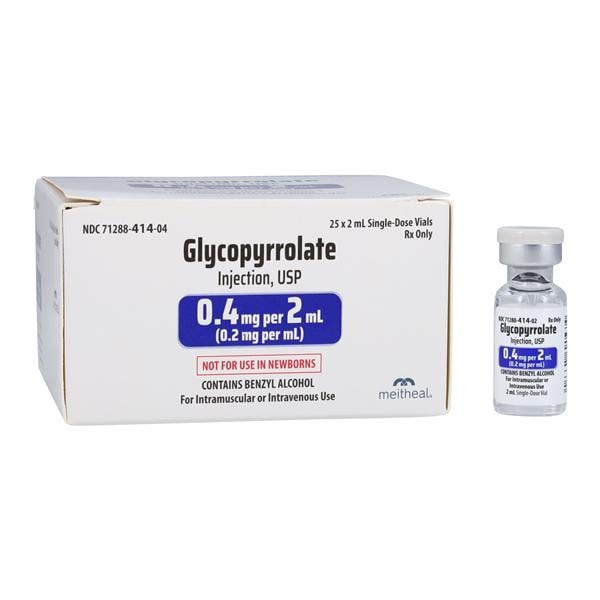 Glycopyrrolate Injection 0.2mg/mL SDV 2mL 25/Package