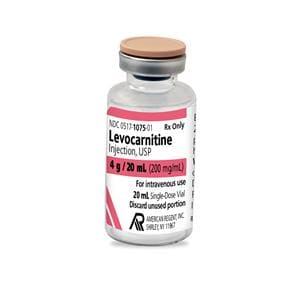 Levocarnitine Injection 200mg/mL SDV 20mL Each