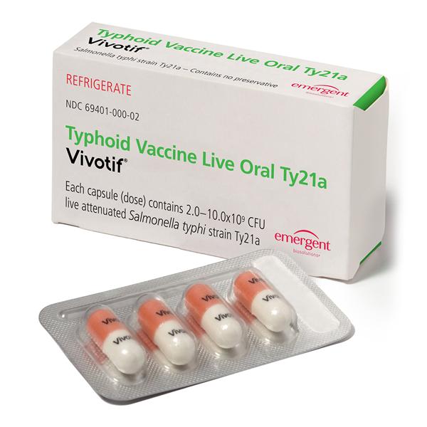 Vivotif Typhoid Oral Ty21a Package 4/Pk