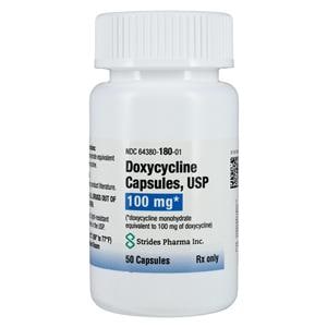 Doxycycline Monohydrate Capsules 100mg Bottle 50/Bottle Each