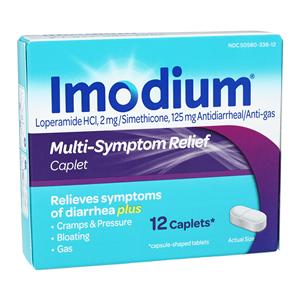 Imodium Antidiarrhea/Antigas Caplets Multi-Symptom 12/Bx