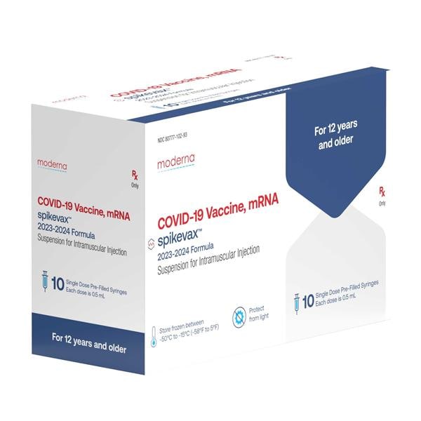 Spikevax Covid 12 Years + Injection PFS 50mcg 0.5mL 10/Pk