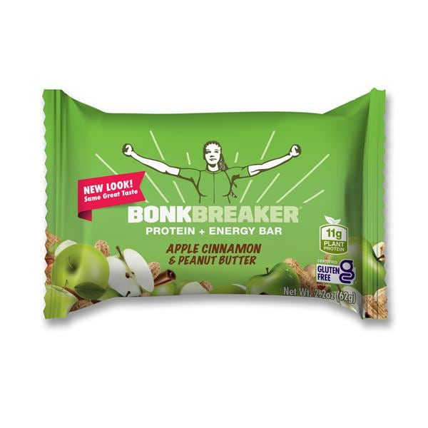 Bonk Breaker Protein Bar Apple Cinnamon and Peanut Butter Carton 12/Ct