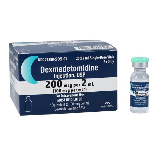 Dexmedetomidine HCl Injection 100mcg/mL SDV 2mL 25/Package