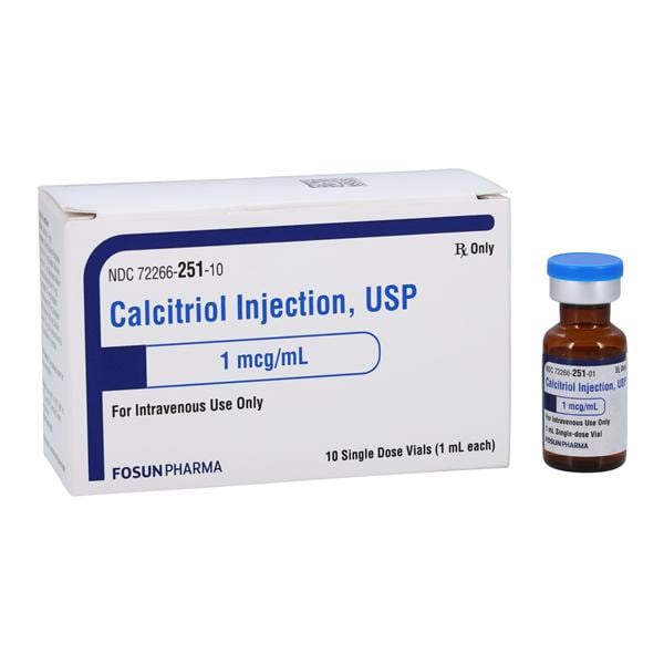 Calcitriol Injection 1MCG/mL Ampule 1mL 10/Package