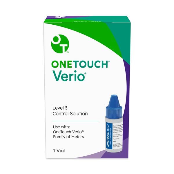 OneTouch Verio Blood Glucose Level 3 Control 1/Pk, 48 PK/CA