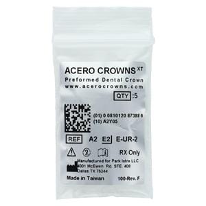 ACERO Stainless Steel Crowns 7 1st Primary Lower Left Molar 5/Pk 5/Pk