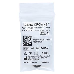 ACERO Stainless Steel Crowns 4 2nd Primary Upper Right Molar 5/Pk 5/Pk