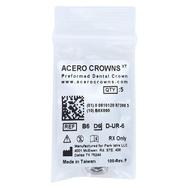 ACERO Stainless Steel Crowns 6 1st Primary Upper Right Molar 5/Pk 5/Pk