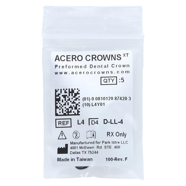 ACERO Stainless Steel Crowns 4 1st Primary Lower Left Molar 5/Pk 5/Pk