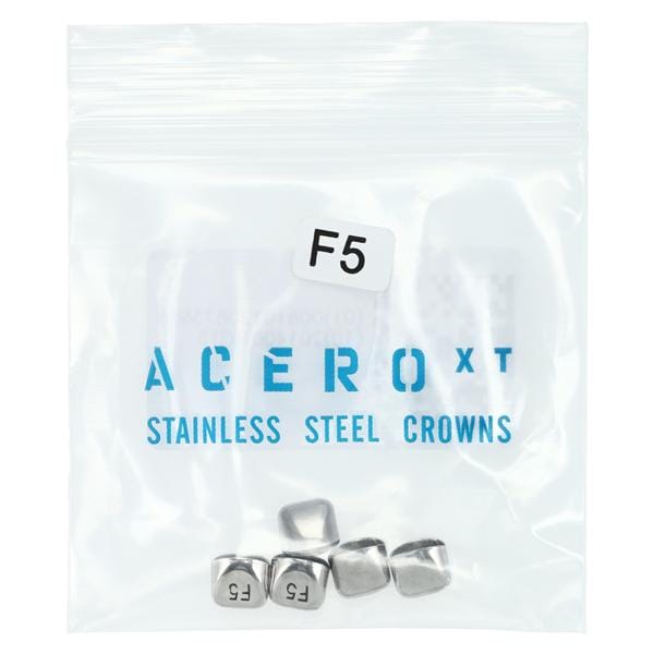 ACERO Stainless Steel Crowns 5 Primary Upper Left Central 5/Pk 5/Pk