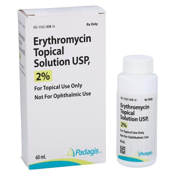 Erythromycin Topical Solution 2% Bottle 60mL 60mL/Bt