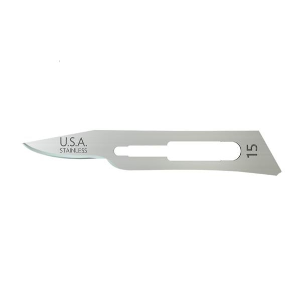 AccuThrive Stainless Steel Sterile Surgical Blade #15C Disposable 100/Bx